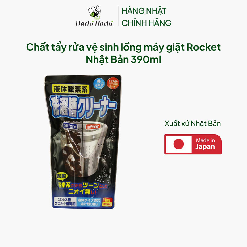Chất tẩy rửa vệ sinh lồng máy giặt Rocket Nhật Bản 390ml thương hiệu ROCKET SOAP