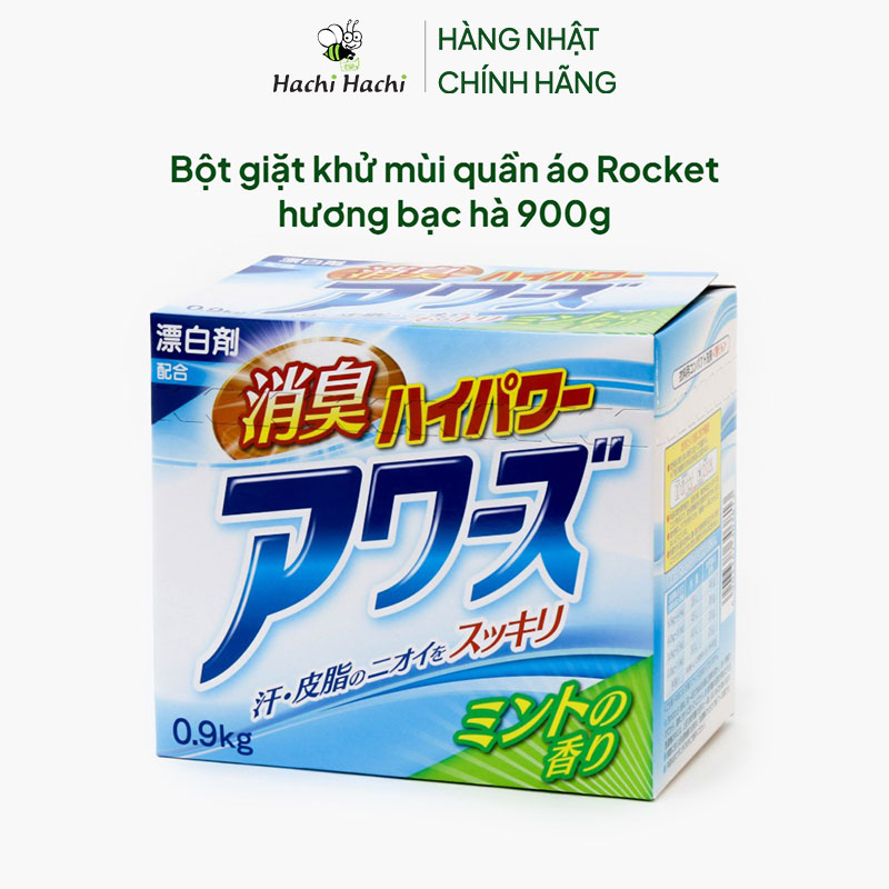 Bột giặt khử mùi quần áo Rocket hương bạc hà 900g thương hiệu ROCKET SOAP
