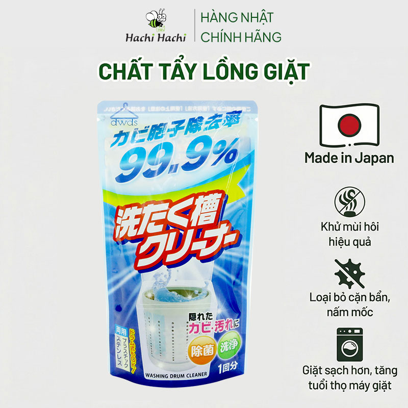 Bột tẩy lồng máy giặt kháng khuẩn, chống nấm mốc Rocket 120g thương hiệu ROCKET SOAP