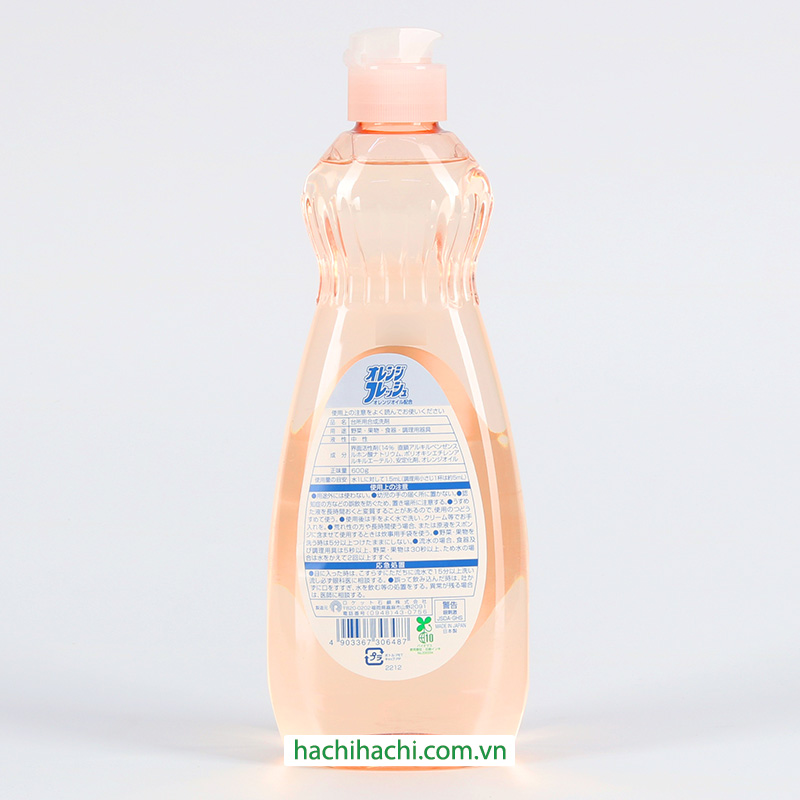 Nước rửa chén trung tính hương cam Rocket 600g thương hiệu ROCKET SOAP