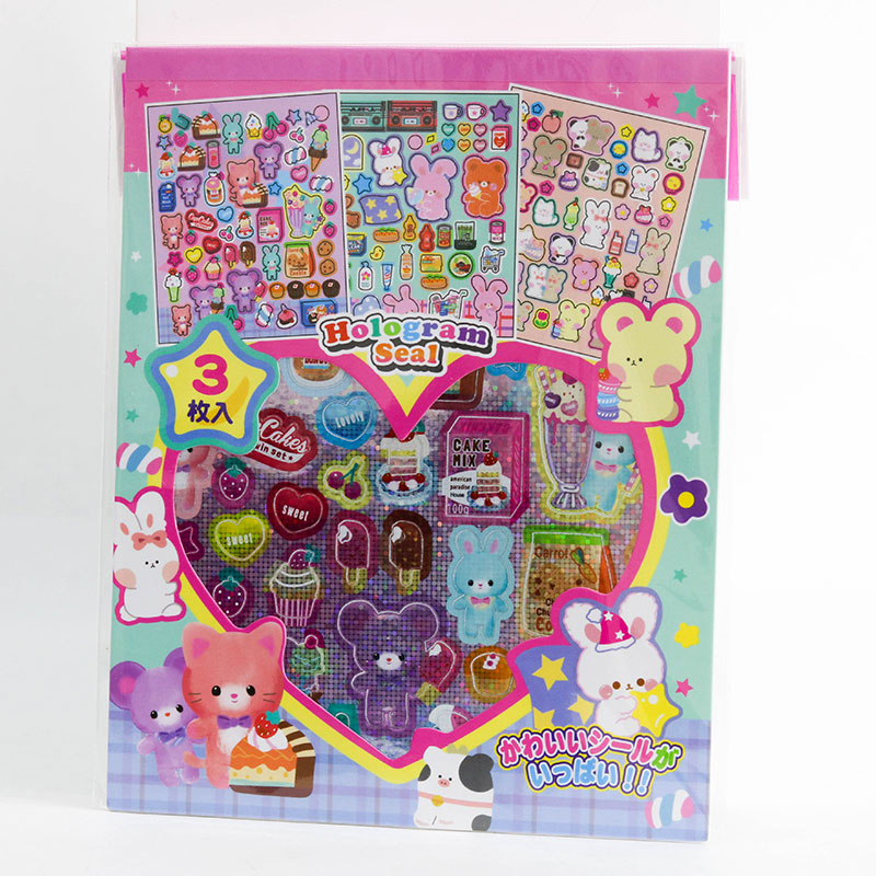 Sticker dán trang trí hình thú cưng 3 miếng thương hiệu LEMON