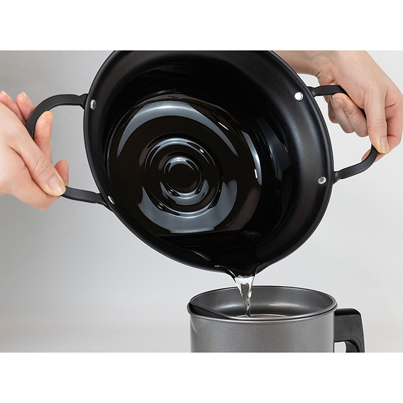 Nồi chiên Tempura 22cm kèm lưới ráo dầu, dùng được bếp từ thương hiệu WAHEI FREIZ