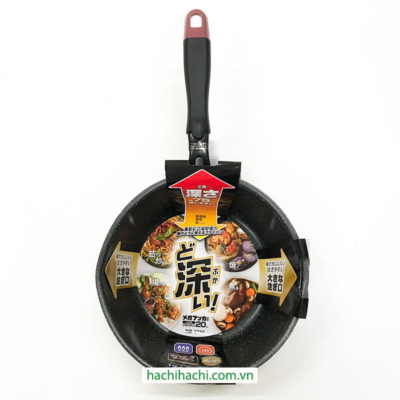 Chảo chống dính đá hoa cương 20cm sâu lòng thương hiệu WAHEI FREIZ