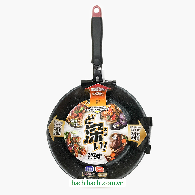 Chảo chống dính đá hoa cương 24cm sâu lòng thương hiệu WAHEI FREIZ