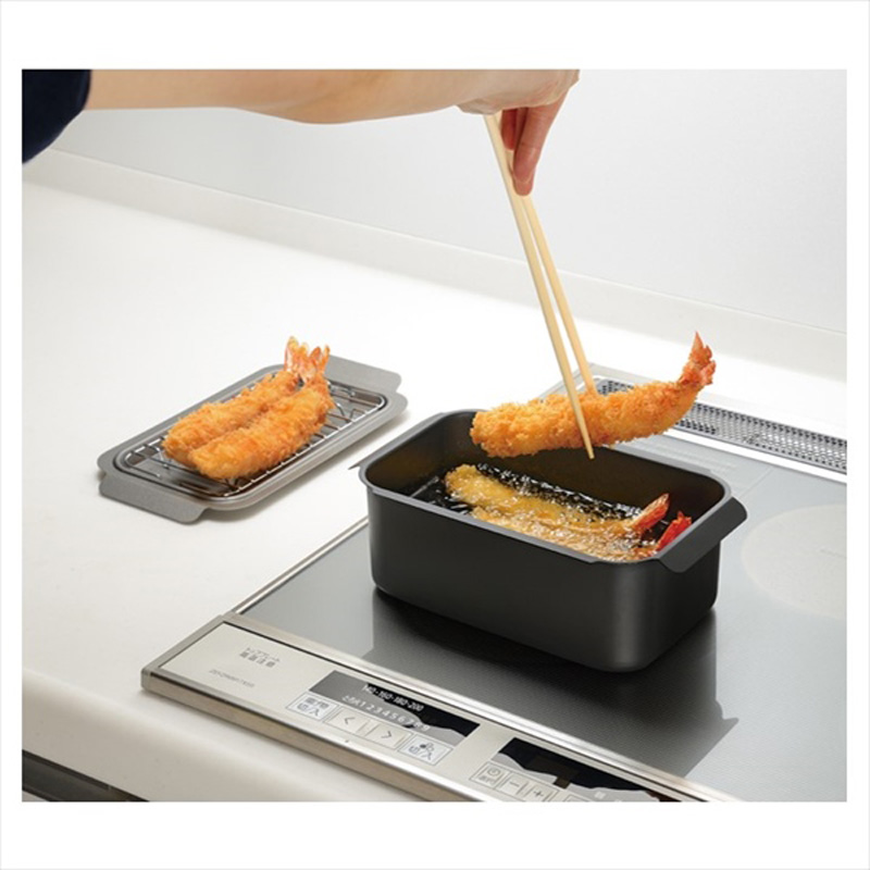 Nồi chiên ngập dầu 20x12cm (kèm lưới ráo dầu), dùng được bếp từ thương hiệu WAHEI FREIZ