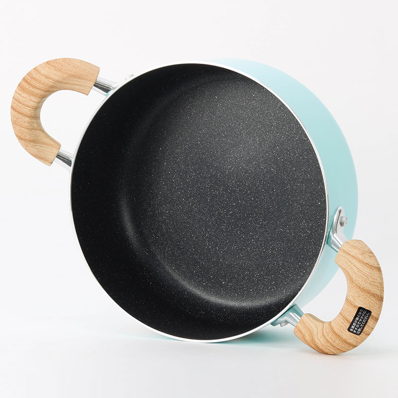 Nồi chống dính đá hoa cương Wahei Freiz 20cm (Kèm nắp kính),  dùng được bếp từ thương hiệu WAHEI FREIZ