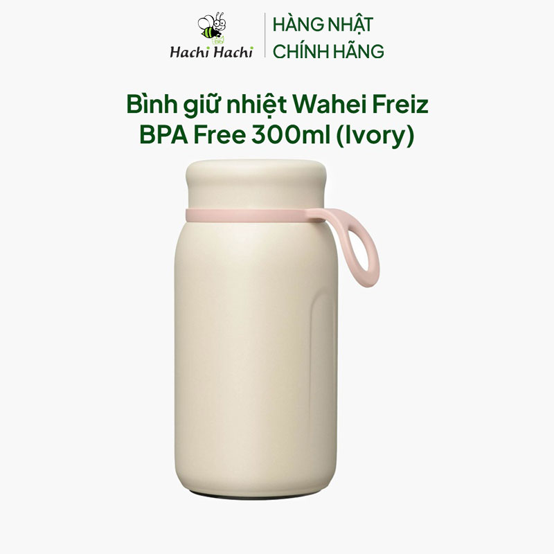 Bình giữ nhiệt Wahei Freiz BPA Free 300ml (Ivory) thương hiệu WAHEI FREIZ