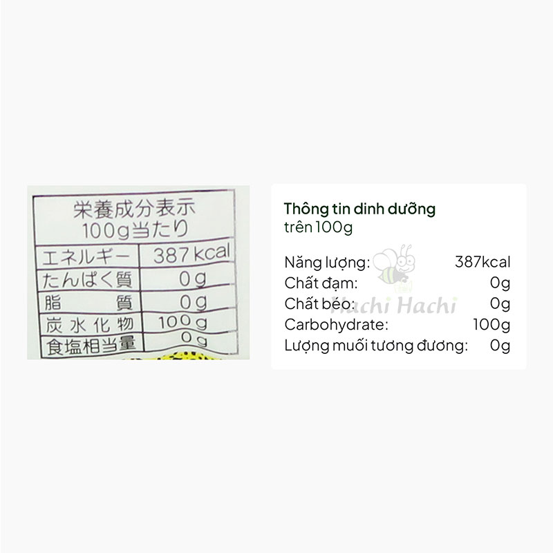 Đường phèn trắng Nhật Bản Nakanippon 1kg  thương hiệu NAKANIPPON HYOTO