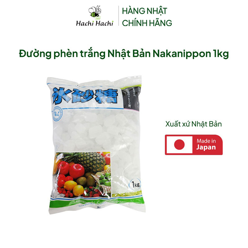 Đường phèn trắng Nhật Bản Nakanippon 1kg  thương hiệu NAKANIPPON HYOTO