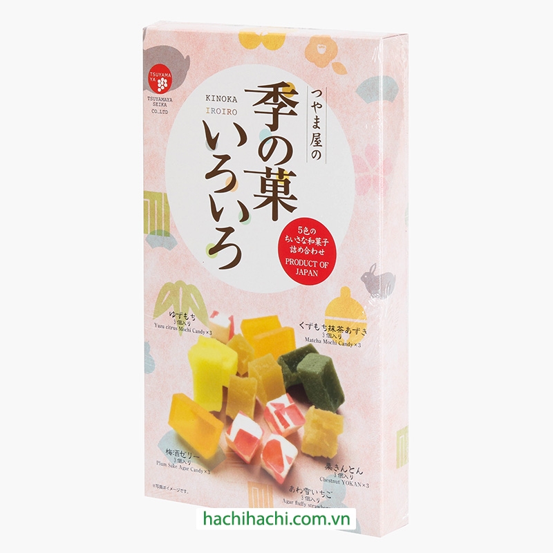 Bánh Kanten Nhật Bản trái cây truyền thống Tsuyamaya 348g (15 cái) thương hiệu TSUYAMAYA SEIKA