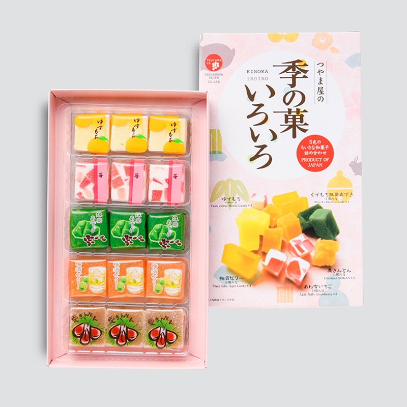 Bánh Kanten Nhật Bản trái cây truyền thống Tsuyamaya 348g (15 cái) thương hiệu TSUYAMAYA SEIKA