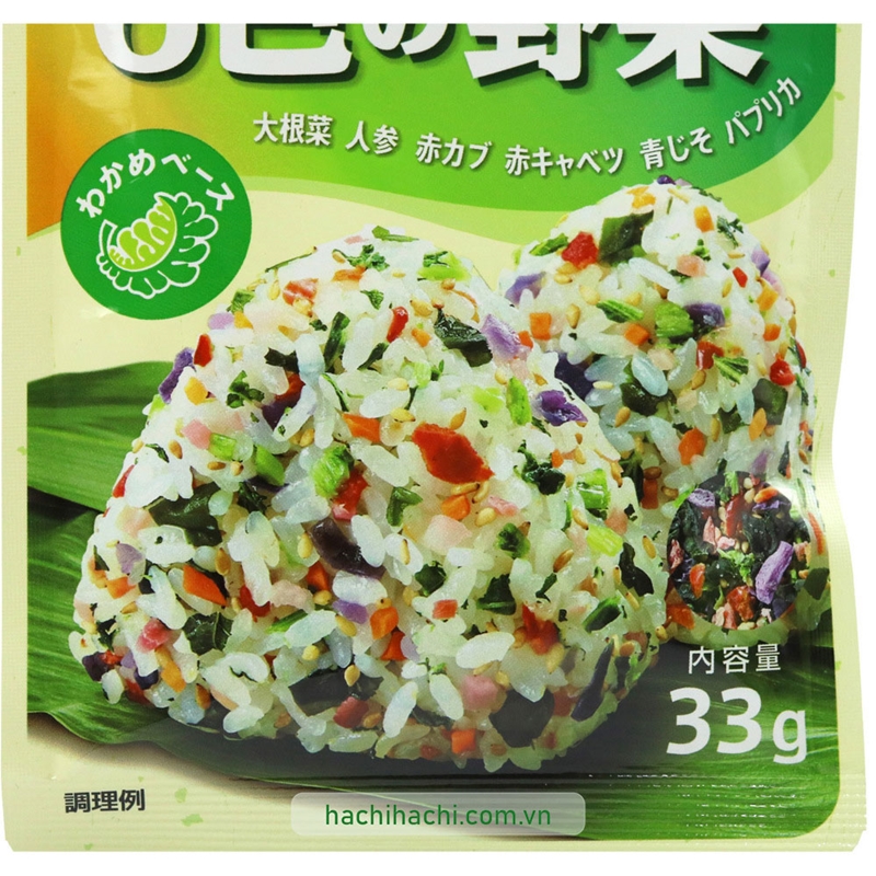 Gia vị rắc cơm 6 loại rau củ quả Tanaka 33g  thương hiệu TANAKA SHOKUHIN