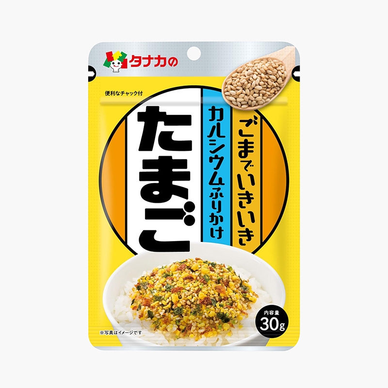 Gia vị rắc cơm vị trứng gà Tanaka 30g, bổ sung Canxi 