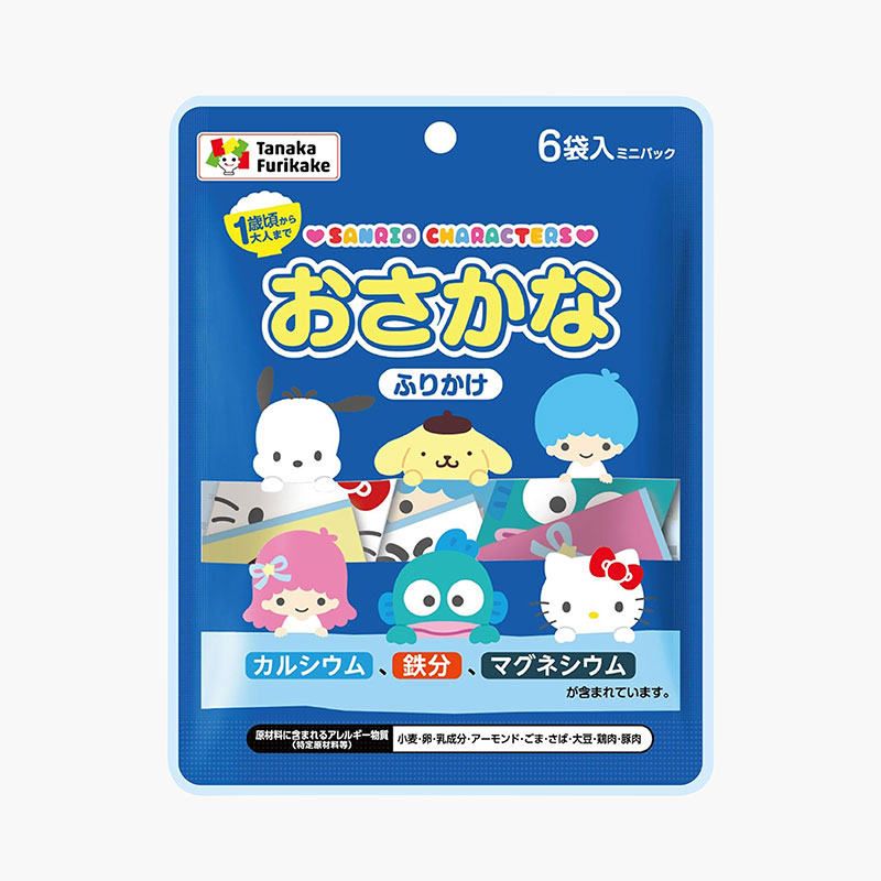 Gia vị rắc cơm 4 loại cá Tanaka 10.8g (1.8gx6 gói)