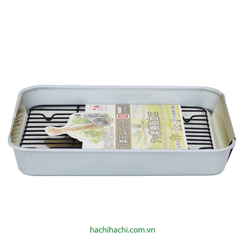 Khay đựng đồ chiên Tempura (Kèm lưới ráo dầu) thương hiệu TAKEHARA