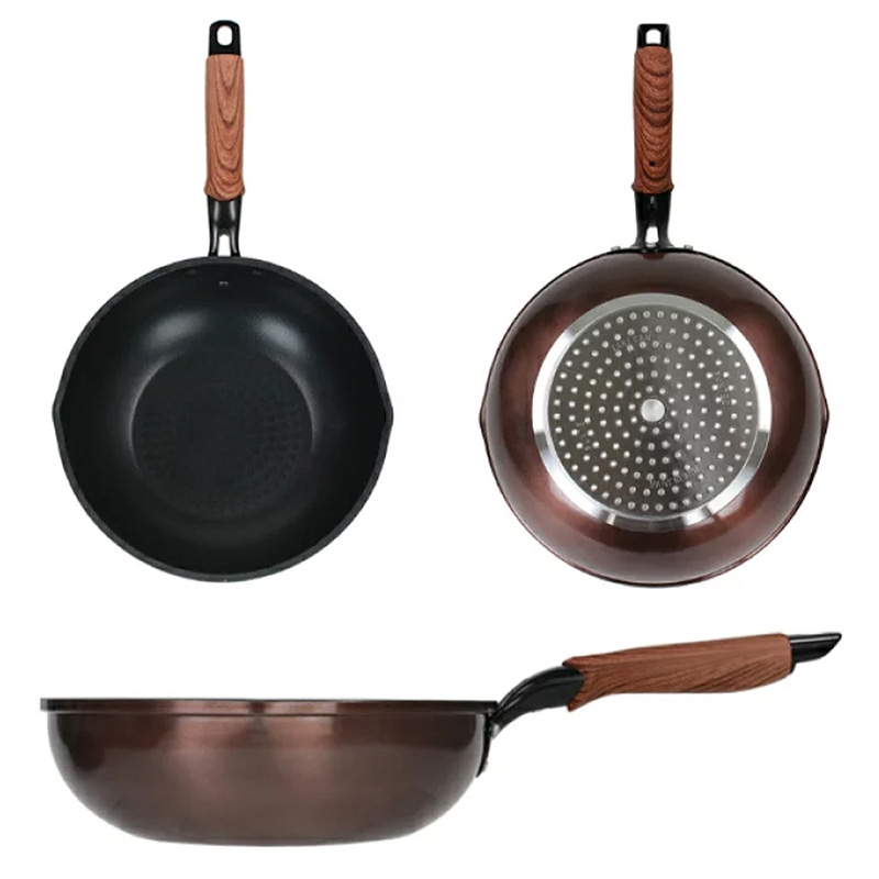 Chảo chống dính Puntec Nhật Bản 24cm (Lòng sâu) thương hiệu TAKEHARA