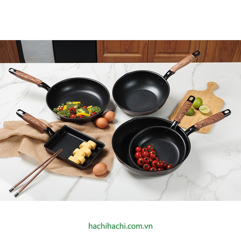 Chảo chống dính Puntec Nhật Bản 26cm thương hiệu TAKEHARA