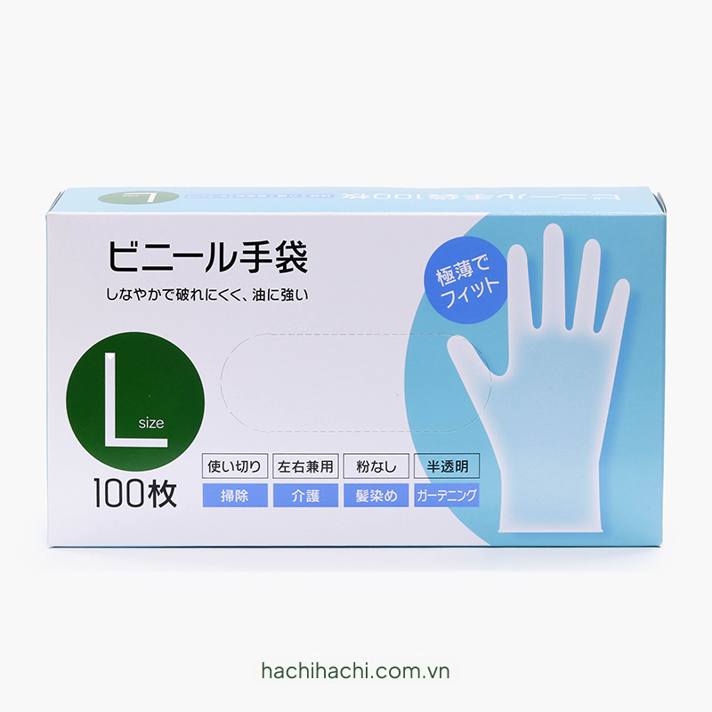 Bao tay dùng 1 lần 100 cái size L thương hiệu DAIWA BUSSAN