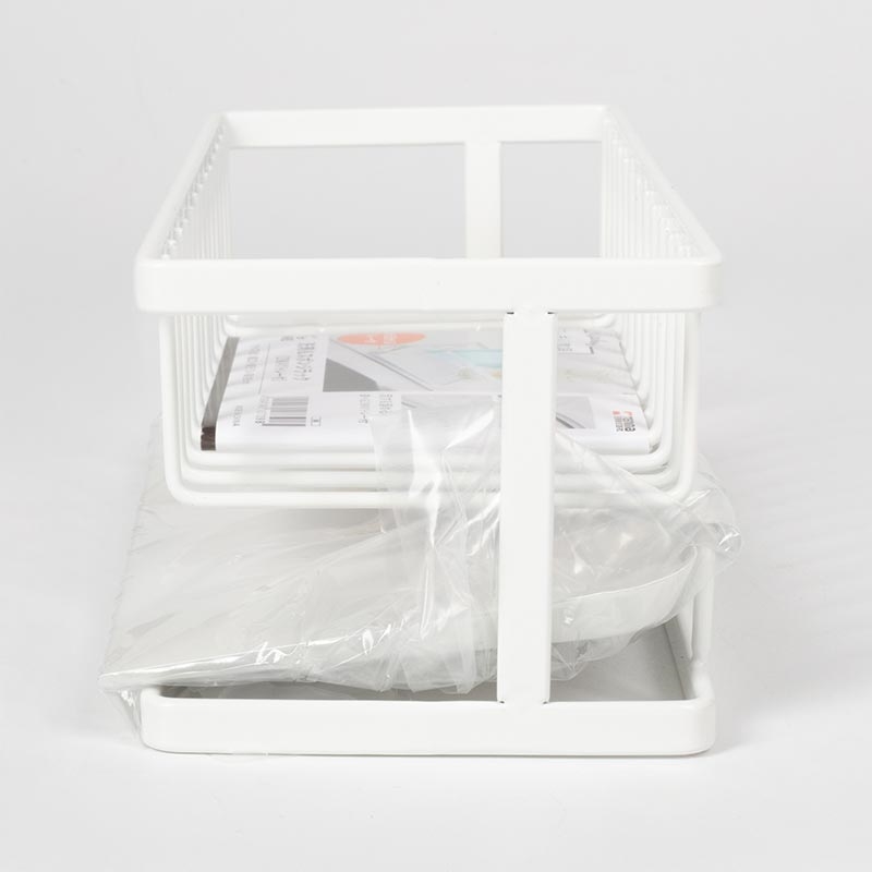 Giá để mút rửa chén kèm khay hứng nước 22x8cm, kèm vòng đệm chống trượt thương hiệu TENMA