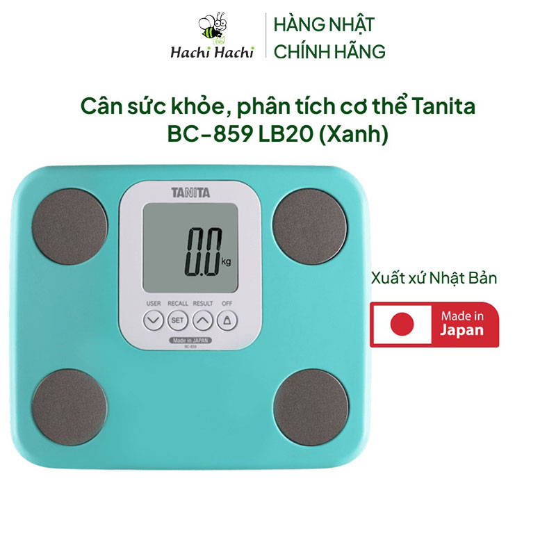 Cân sức khỏe, phân tích cơ thể Tanita BC-859 LB20 (Xanh) thương hiệu TANITA