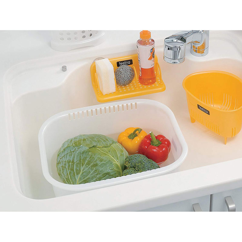 Thau nhựa Nhật Bản Inomata 9L (Trắng) thương hiệu INOMATA