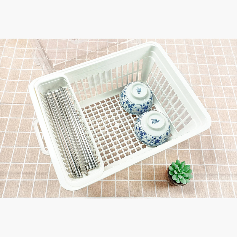 Rổ úp chén có khay hứng nước, nắp đậy Inomata 42x30.5cm thương hiệu INOMATA