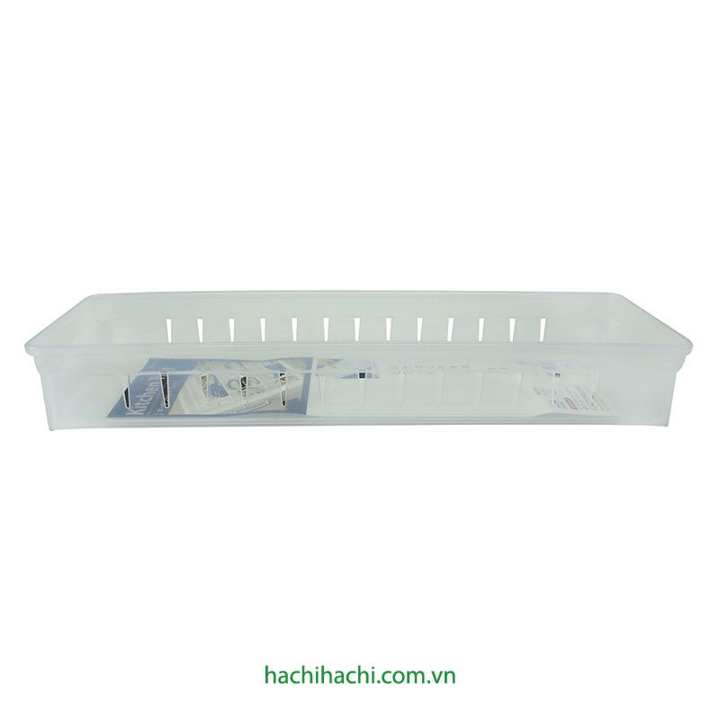 Khay đựng vật dụng, đồ dùng nhà bếp kèm tấm chia ngăn 34.8x12cm (Màu trong) thương hiệu INOMATA
