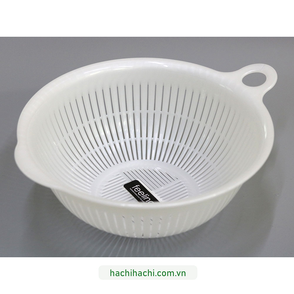 Rổ nhựa Nhật Bản Inomata 22cm (Trắng) thương hiệu INOMATA
