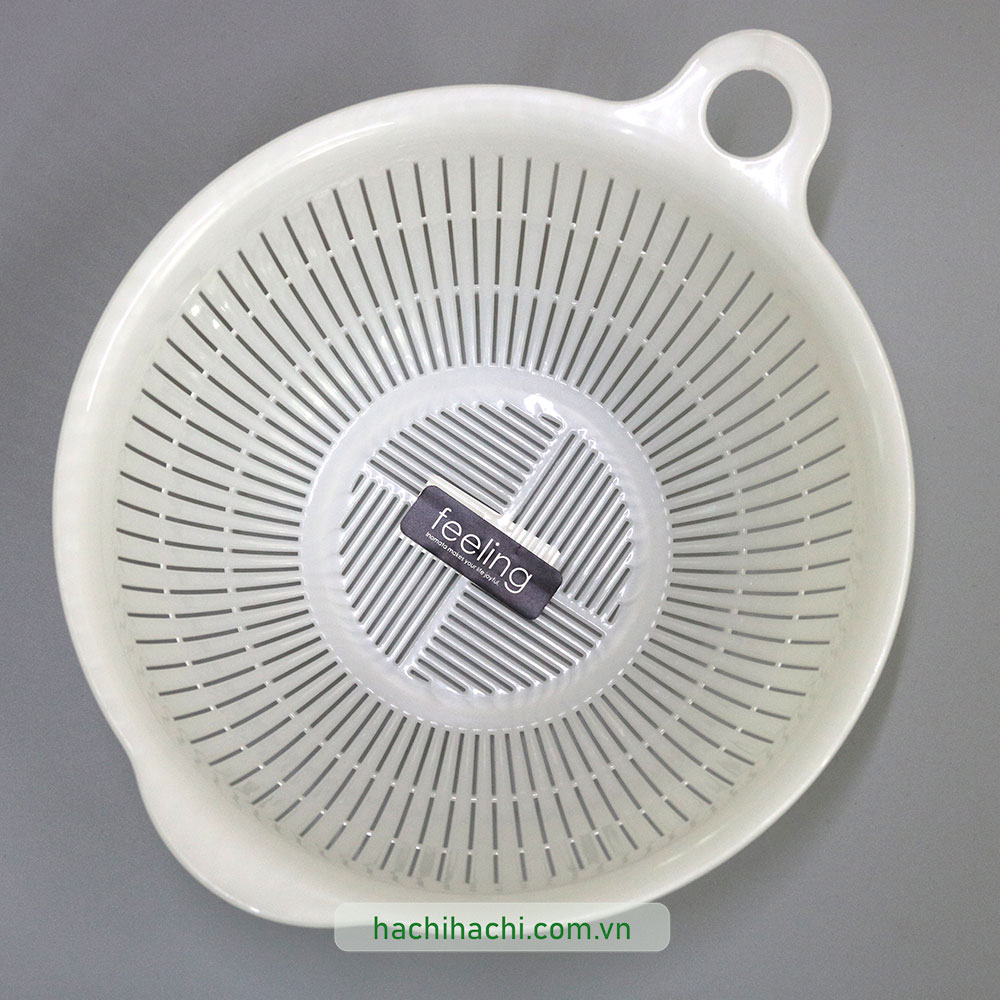 Rổ nhựa Nhật Bản Inomata 22cm (Trắng) thương hiệu INOMATA