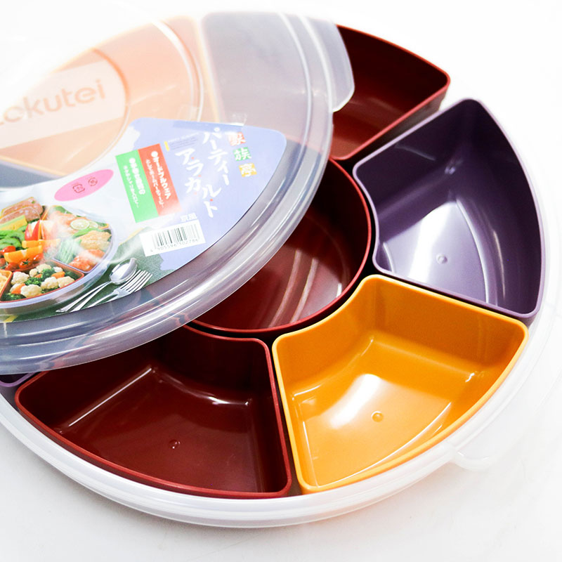 Khay đựng nguyên liệu nhúng lẩu, làm gỏi cuốn, cơm cuộn, Sushi Nhật Bản Inomata 7 ngăn 39cm thương hiệu INOMATA