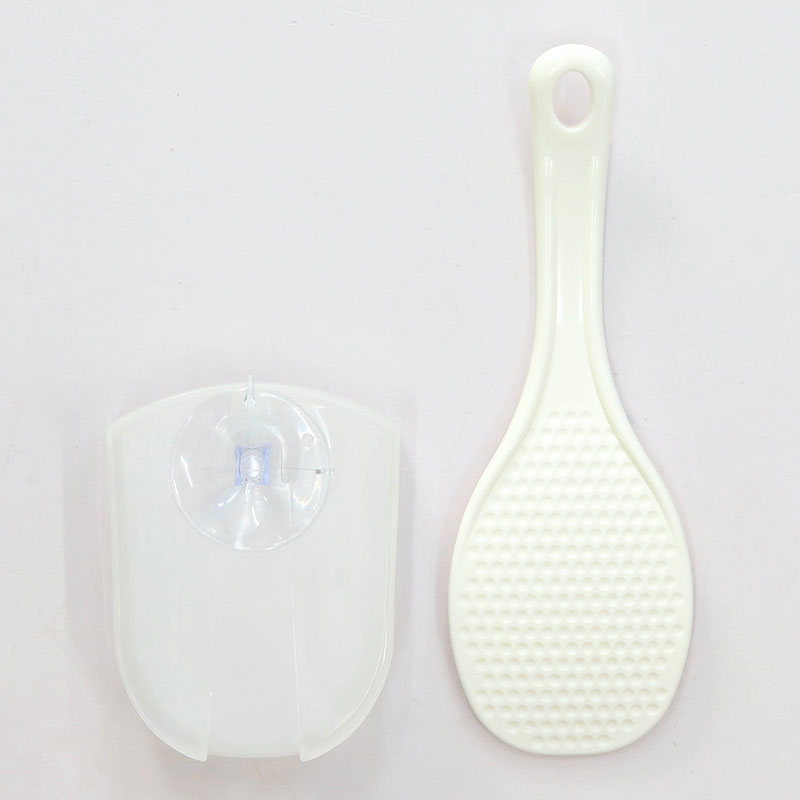 Vá múc cơm chống dính Inomata 6.7x19.4cm, kèm giá đựng thương hiệu INOMATA