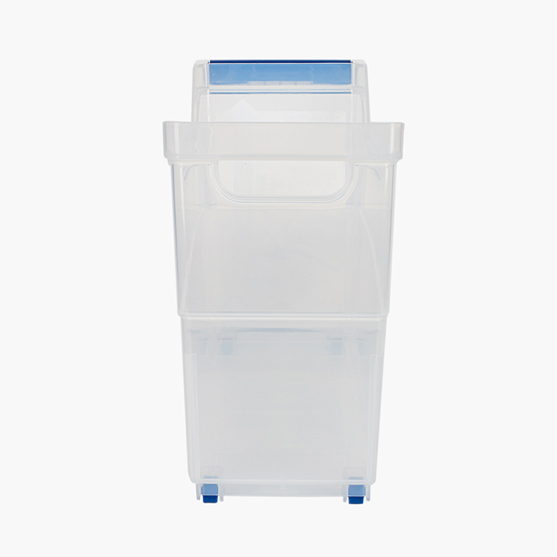 Khay đựng vật dụng, đồ dùng nhà bếp có bánh xe 15.7x46cm thương hiệu INOMATA