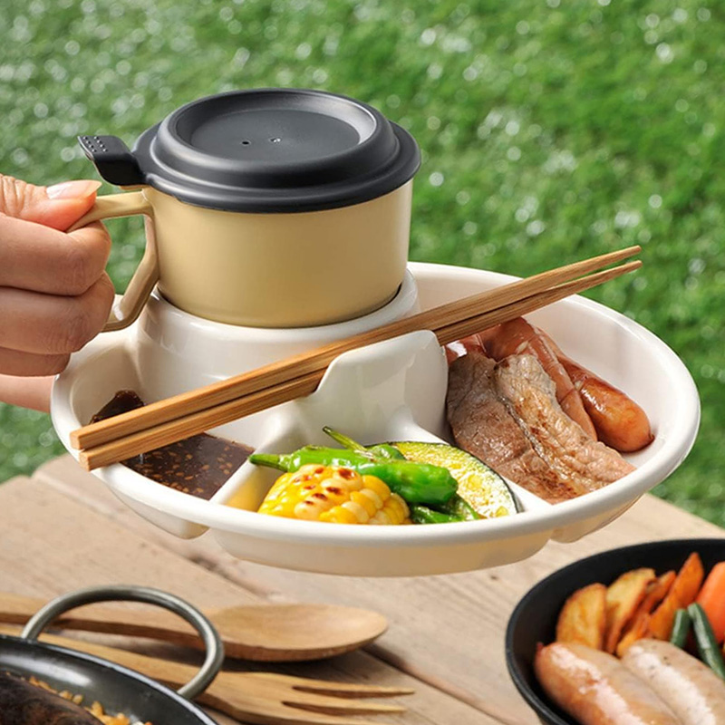 Đĩa tập ăn cho bé Nhật Bản 21cm  thương hiệu INOMATA