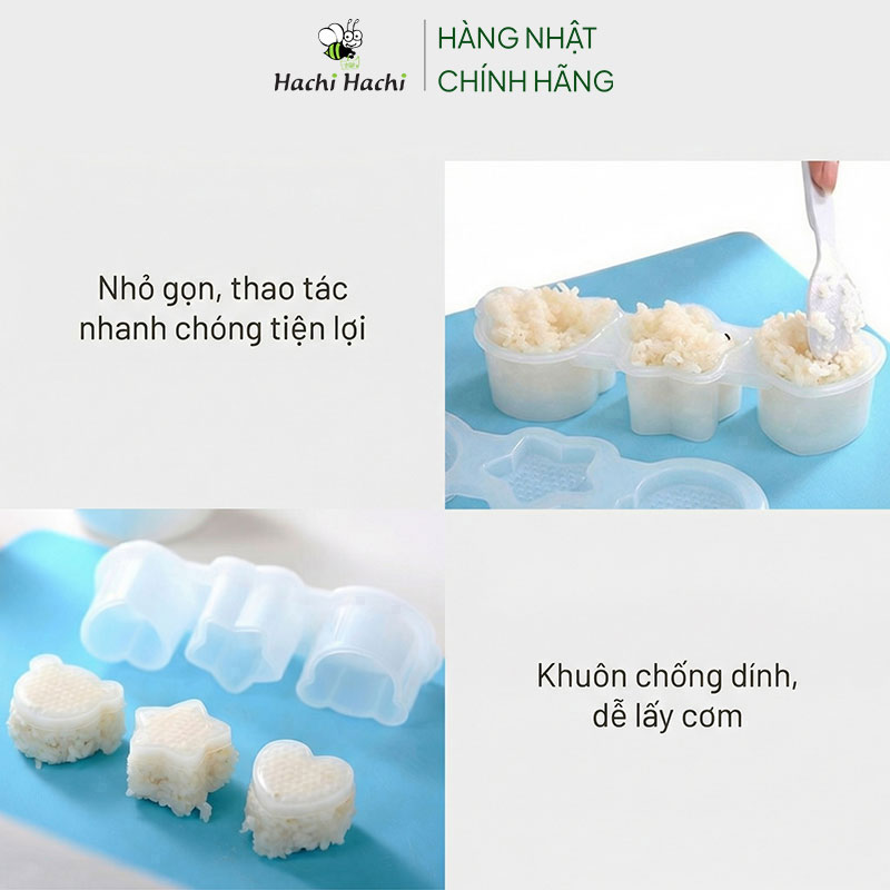 Khuôn làm cơm nắm chống dính Inomata Nhật Bản thương hiệu INOMATA