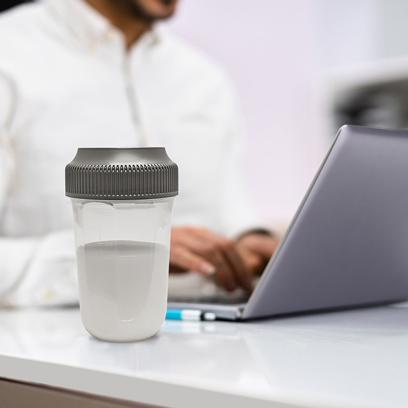 Bình lắc Protein Shaker có vạch chia dung tích 400ml Không BPA thương hiệu INOMATA