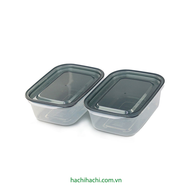 Hộp nhựa đựng thực phẩm 400mlx2, trữ đông, trữ mát, dùng được lò vi sóng