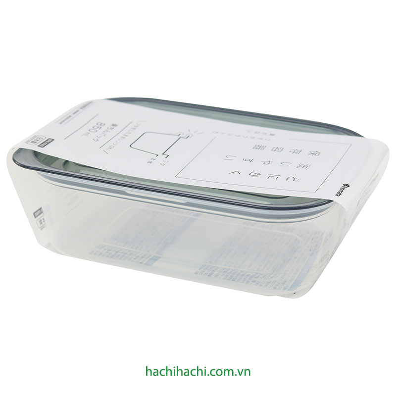 Hộp nhựa đựng thực phẩm 850ml, trữ đông, trữ mát, dùng được lò vi sóng thương hiệu INOMATA
