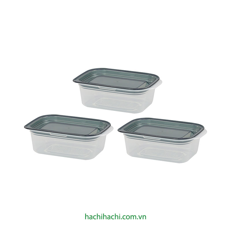 Hộp nhựa đựng thực phẩm 180mlx3, trữ đông, trữ mát, dùng được lò vi sóng