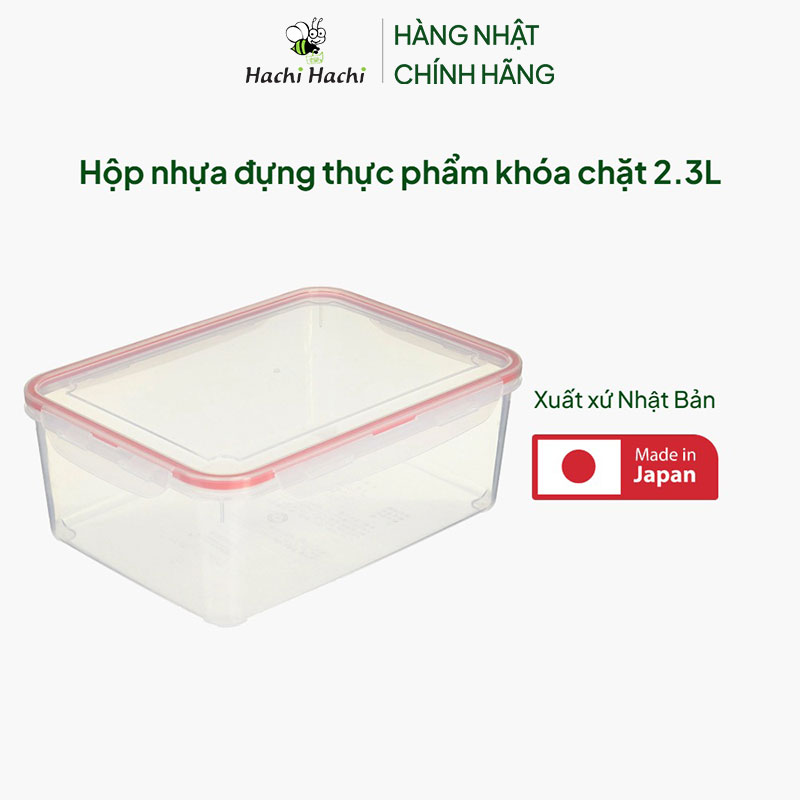 Hộp nhựa đựng thực phẩm khóa chặt 2.3L thương hiệu INOMATA