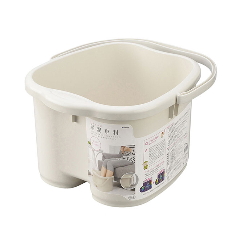 Xô ngâm massage chân 12L (Màu kem)