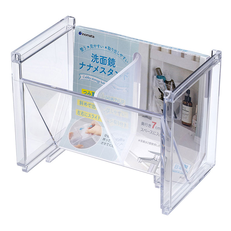 Kệ để đồ Nhật Bản mini 2 ngăn đa năng Inomata 11.7x7.2cm thương hiệu INOMATA