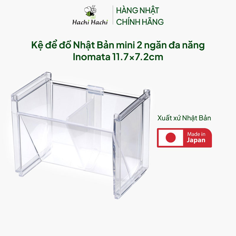 Kệ để đồ Nhật Bản mini 2 ngăn đa năng Inomata 11.7x7.2cm thương hiệu INOMATA