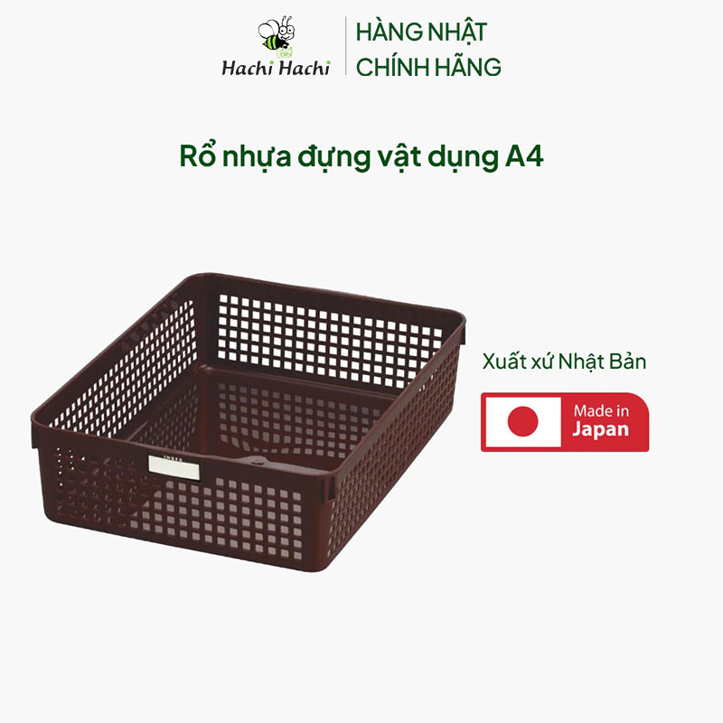 Rổ nhựa đựng vật dụng A4 thương hiệu INOMATA