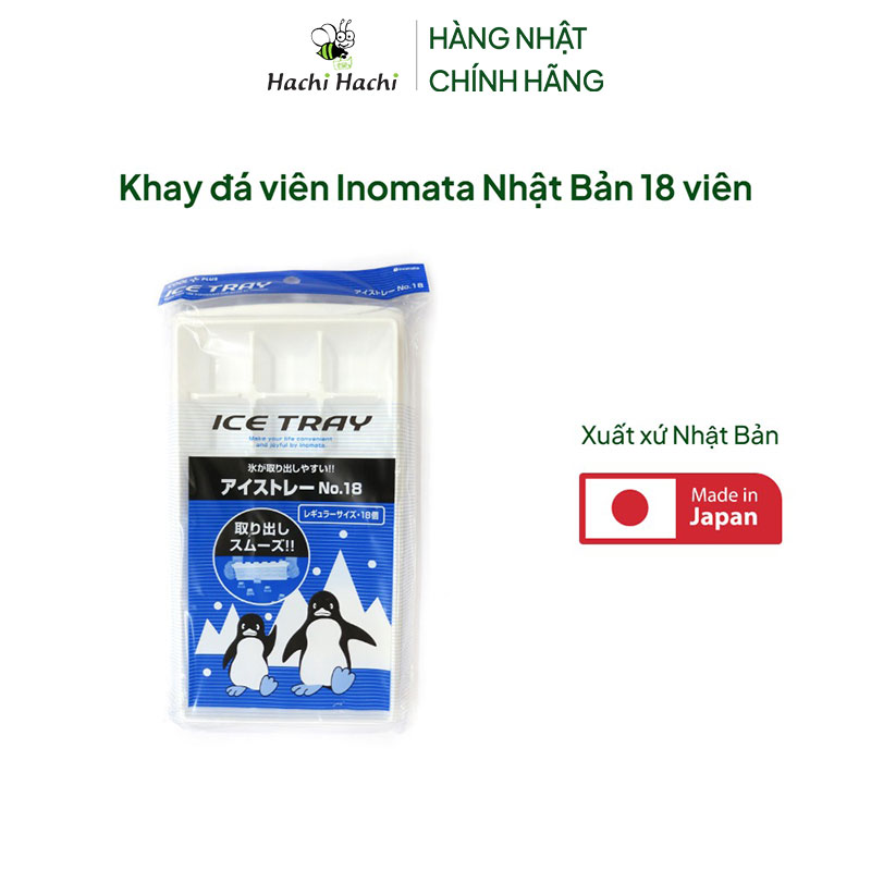 Khay đá viên Inomata Nhật Bản 18 viên thương hiệu INOMATA