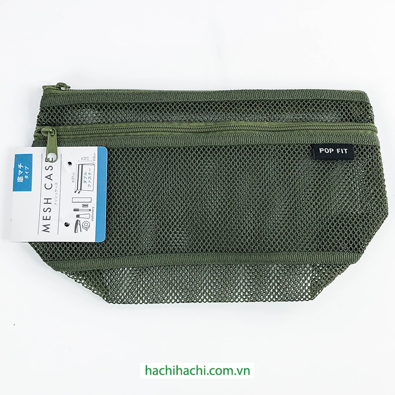 Túi lưới 2 ngăn đựng vật dụng 21x12cm (Nhiều mẫu, giao mẫu ngẫu nhiên) thương hiệu SURUGA