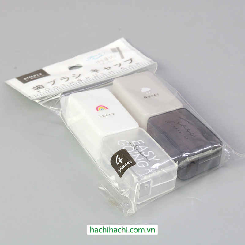 Nắp đậy bàn chải đánh răng 4 cái thương hiệu SURUGA