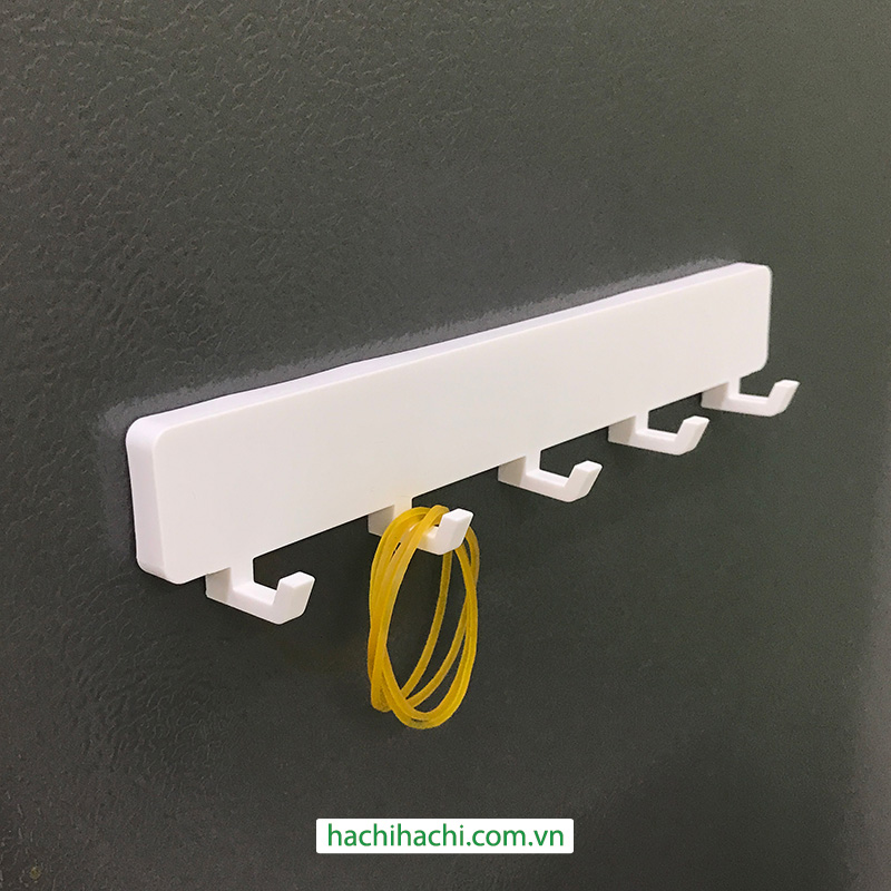 Thanh móc treo nam châm hít (5 móc) không cần khoan, đục lỗ thương hiệu SURUGA