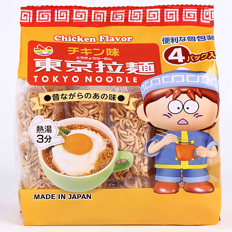 Mỳ ăn liền Tokyo vị gà 30g x 4 gói  thương hiệu TOKYO RAMEN