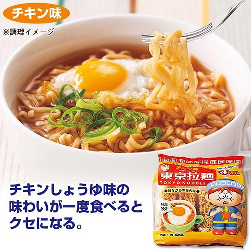 Mì ăn liền Tokyo vị gà 4 gói (112g) thương hiệu TOKYO RAMEN