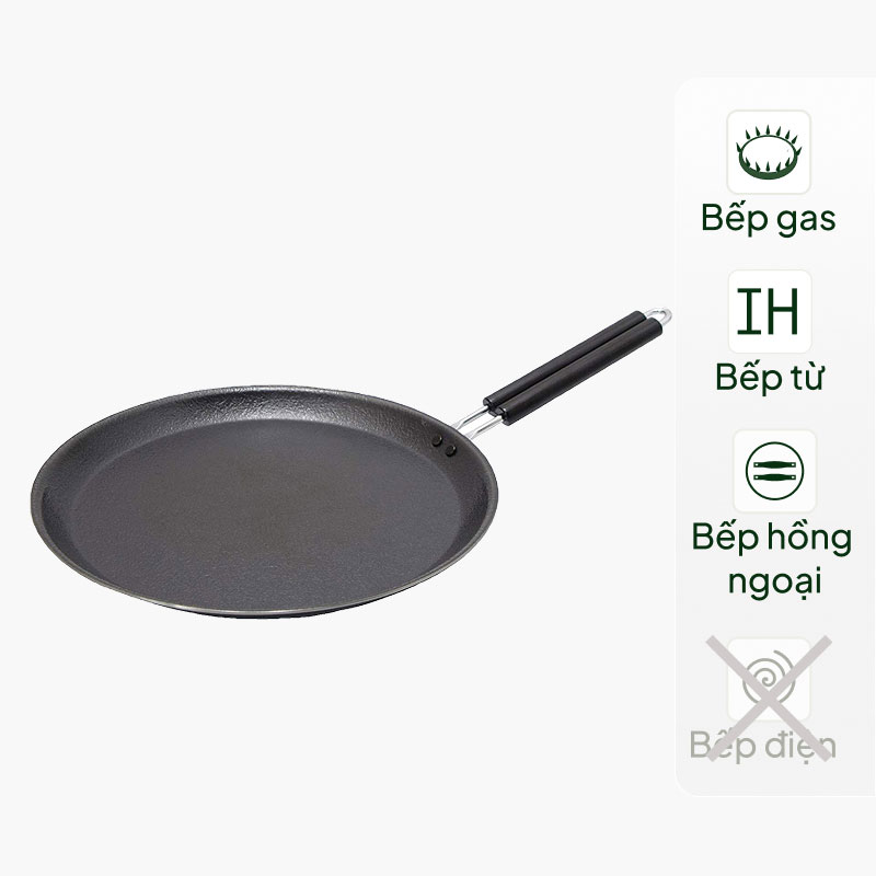 Chảo sắt Takagi làm bánh crepe 24cm 